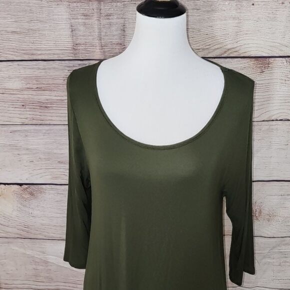 Caralese Asymmetrical Handkerchief Hem Tunic Dress Size Large‎ - Picture 2 of 15